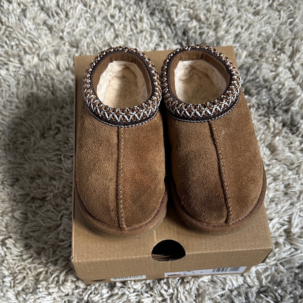 UGG Tan Kids Moccasins